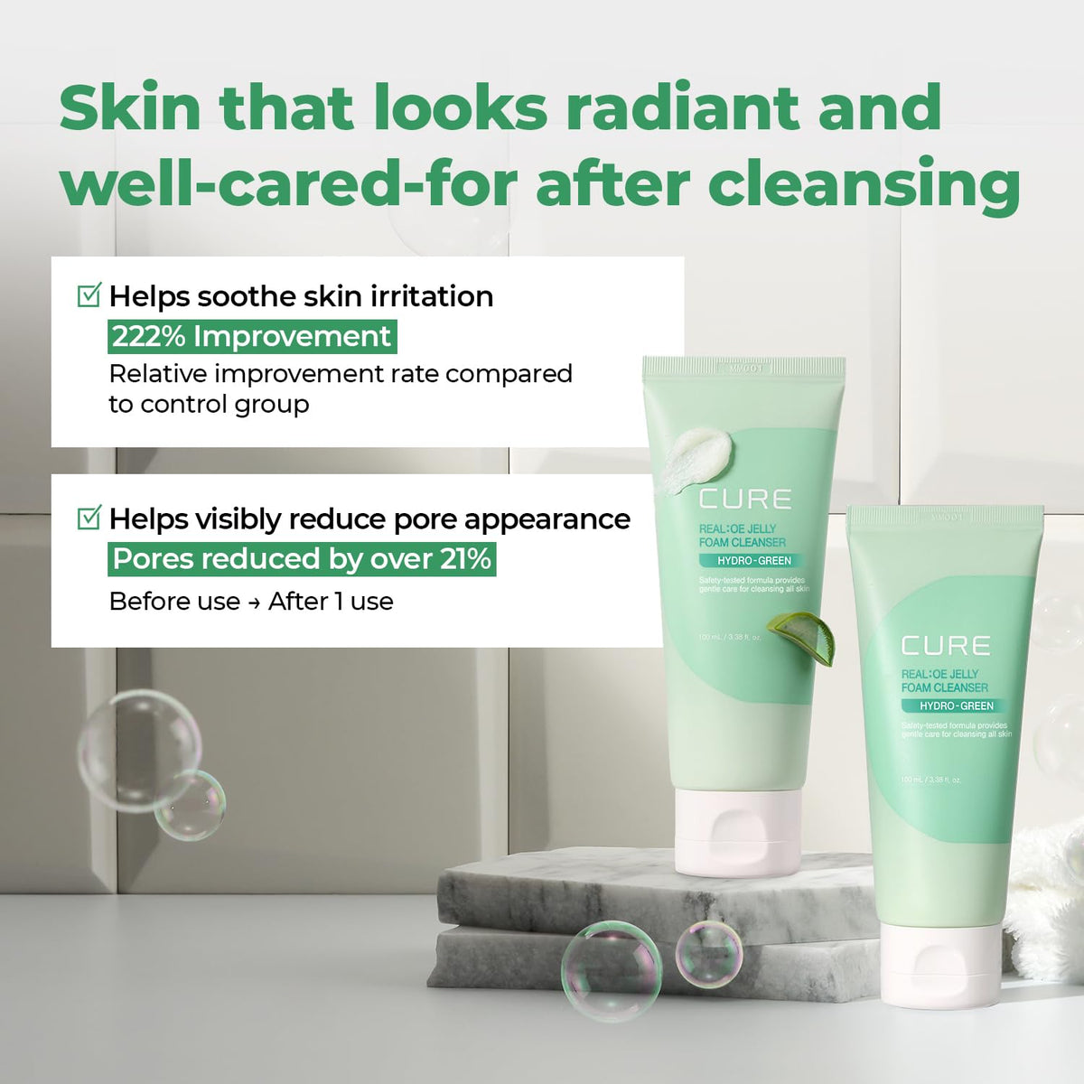 Cure Aloe Foam Cleanser (100ml)