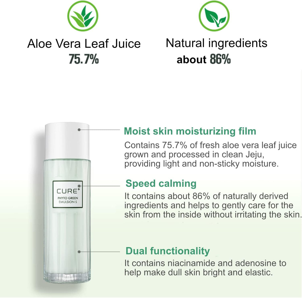 Cure+ Phyto Green Emulsion S (130ml)