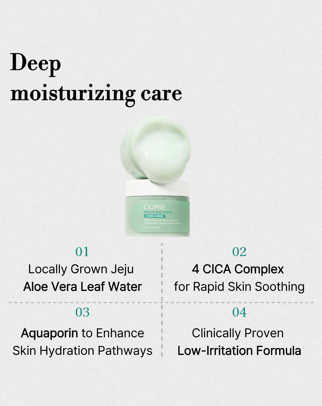 Cure Real Aloe Jelly Cream (100ml)