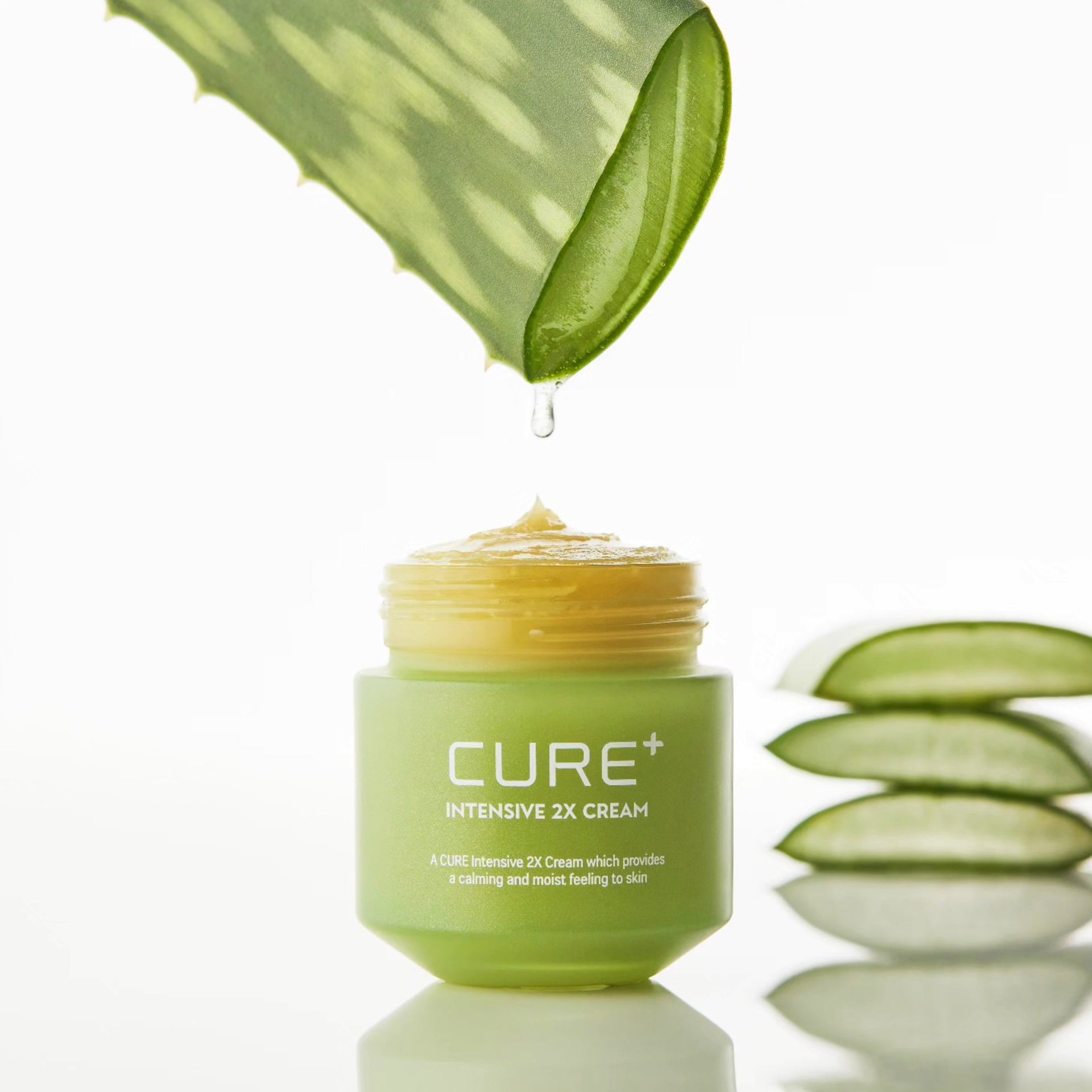 Cure+ Intensive 2X Cream with aloe drop